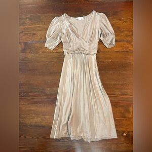 M by Madonna H&M champagne tea length dress size 4